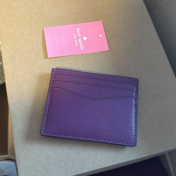 Nwt Kate spade staci saffiano leather small card holder - Picture 3 of 4